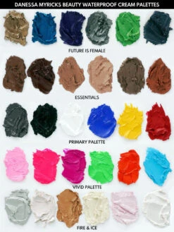 WATERPROOF CREAM - FIRE AND ICE PALETTE -Luxe Beauty WATERPROOF CREAM PALETTE SWATCH LABEL e4350c21 d0a1 4215 9b3d 543199f8b1ee