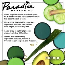 PARADISE MAKEUP AQ 30 - 30 COLOUR ASSORTMENT PALETTE -Luxe Beauty mehron paradise makeup aq 30 30 colour assortment palette p4407 21397 image