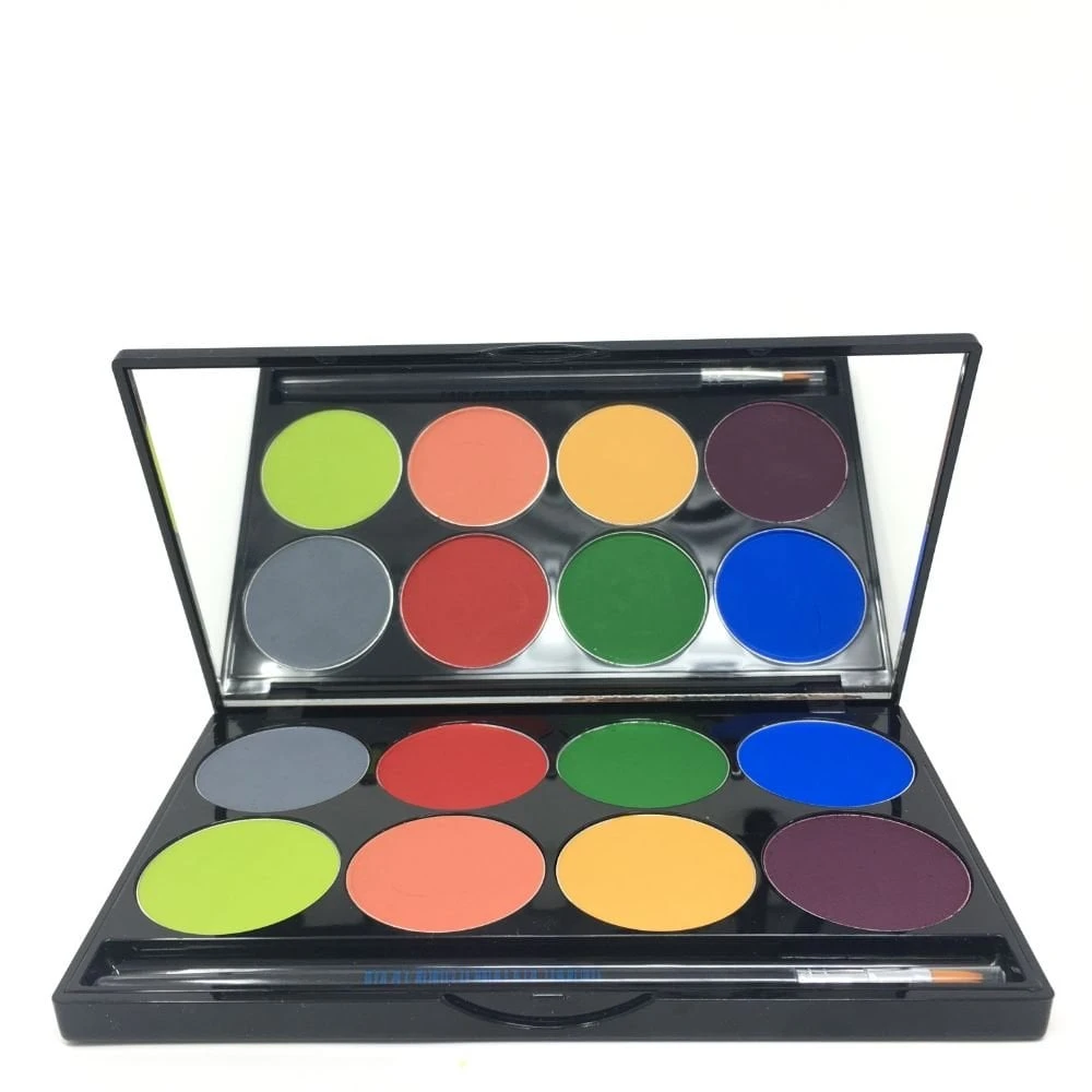 PARADISE MAKEUP AQ TROPICAL - 8 COLOUR FACE PAINTING PALETTE 3 PARADISE MAKEUP AQ TROPICAL - 8 COLOUR FACE PAINTING PALETTE